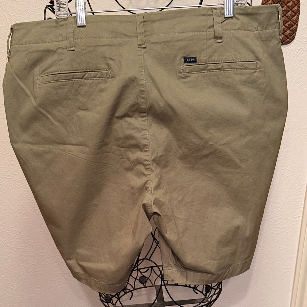🫒🫒🫒BOGOHO🫒🫒🫒Lee Olive Casual Shorts-22 - Picture 5 of 9